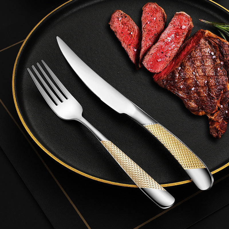 Fine and elegant table knife with non-slip handle Kalsten