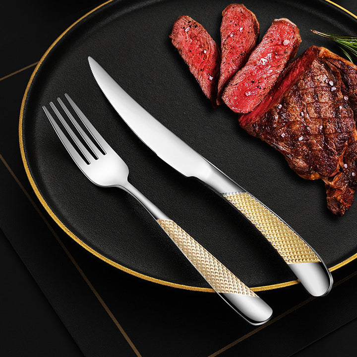 Fine and elegant table knife with non-slip handle Kalsten