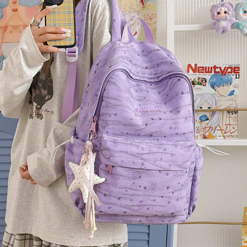 Stylish Heart Pattern Backpack Kalsten