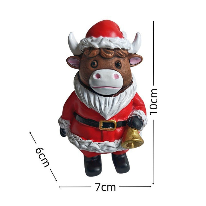 Christmas decoration figure in Highlands cattle design Kalsten