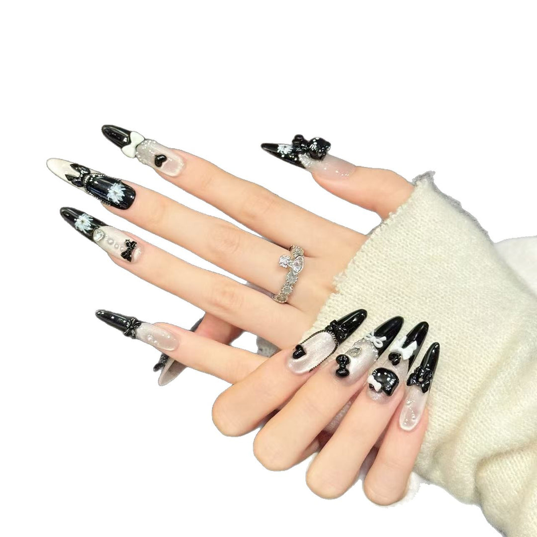 Artistic Press-On Nail Design