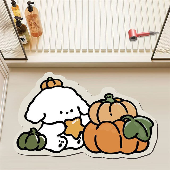 Creative Halloween-Themed Bath Mat