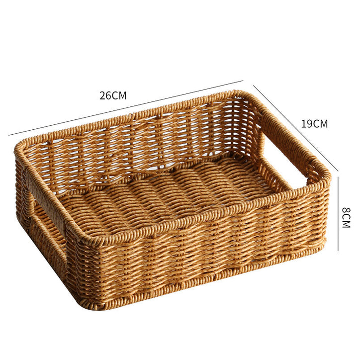 Handwoven Rustic Storage Tray Kalsten