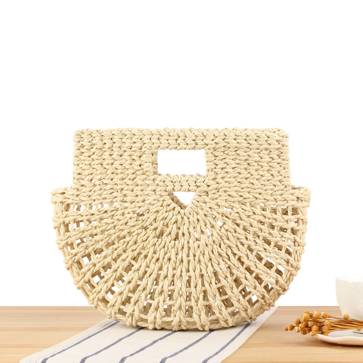 Hand-knotted basket bag with structured design Kalsten