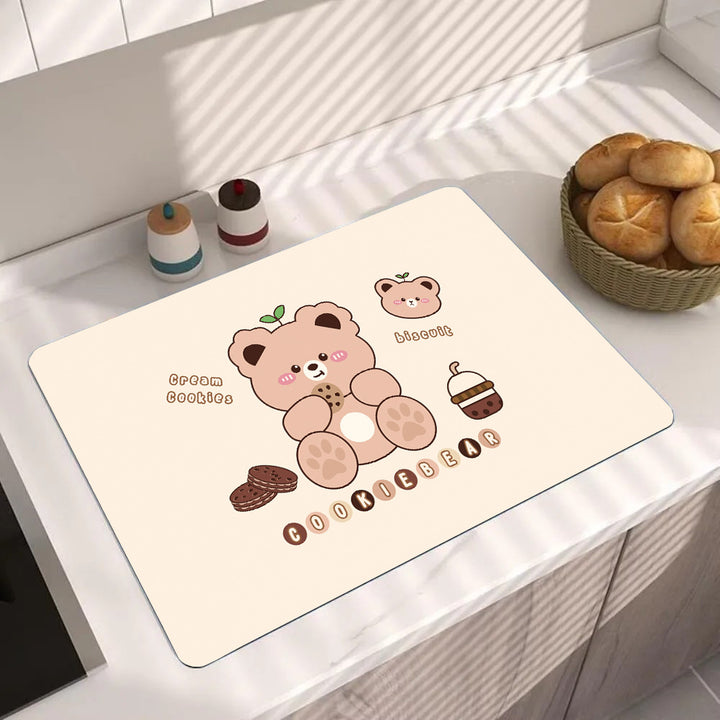 Cute Cartoon Food-Themed Kitchen Mat Kalsten