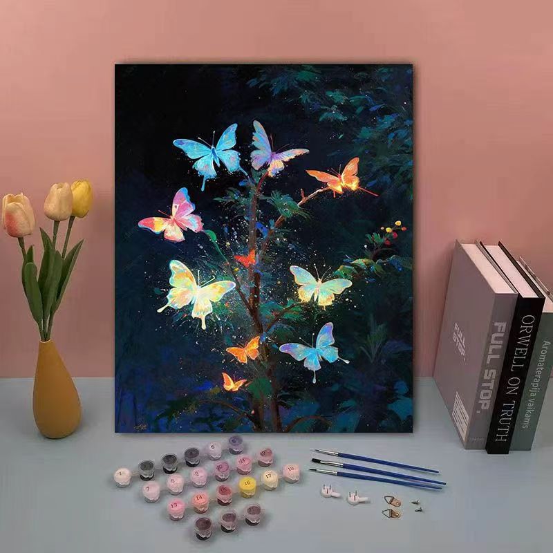 DIY Butterfly Paint by Numbers Kit Kalsten