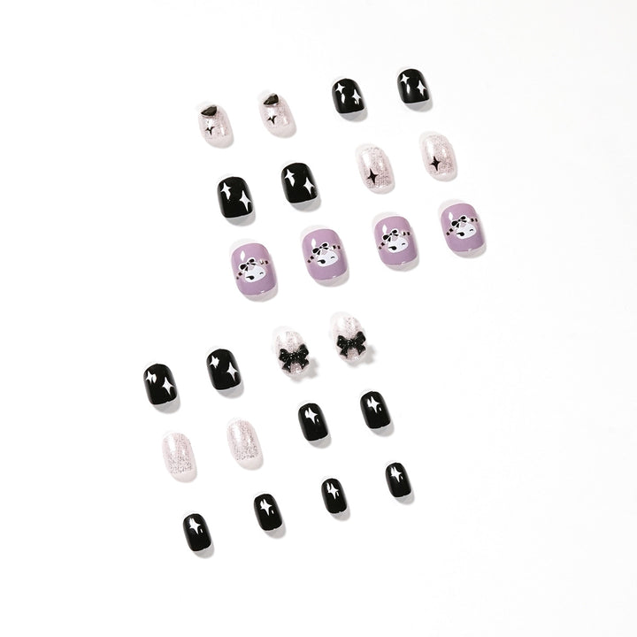 Artful Nail Extensions with Glamorous Accents Kalsten