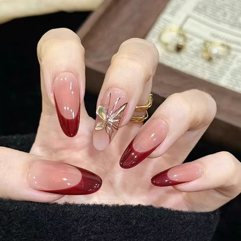 Elegant Ombre Stiletto Nail Set Kalsten