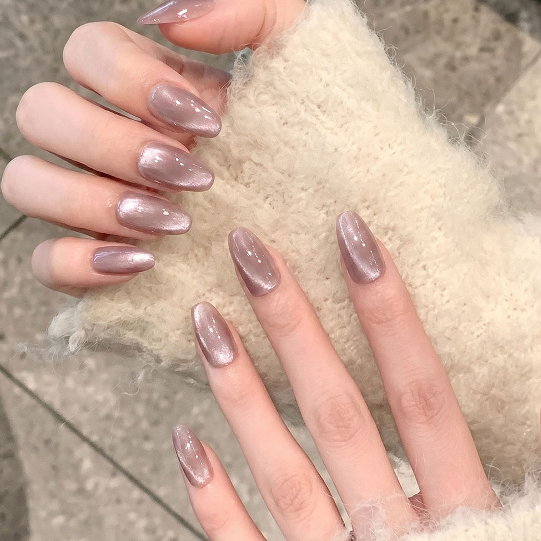 Elegant Glittery Press-On Nail Set