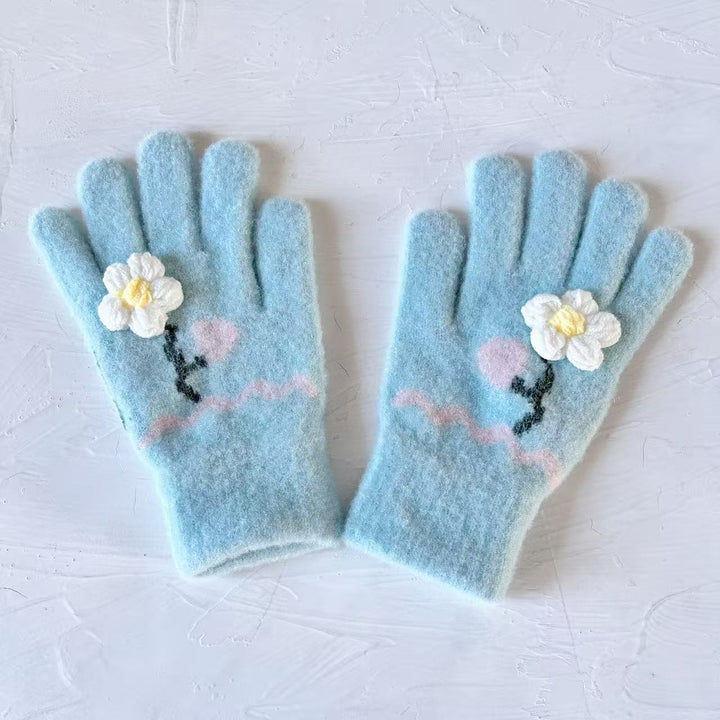 Butterfly Embellished Touchscreen Gloves Kalsten