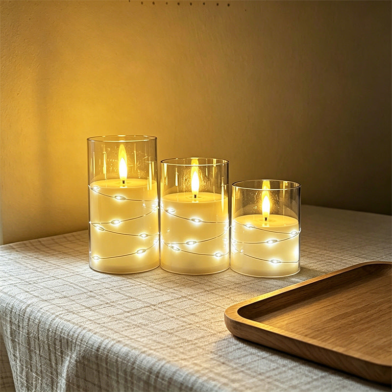 LED Scented Candle with Flame Effect Kalsten