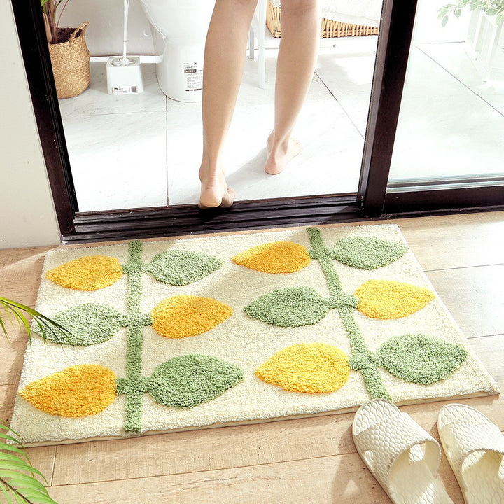 Unisex Textured Stone Pattern Bathroom Mat Kalsten