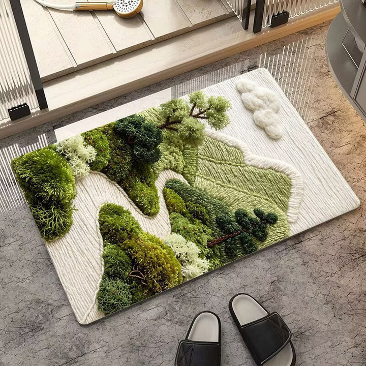 Flower pattern rug