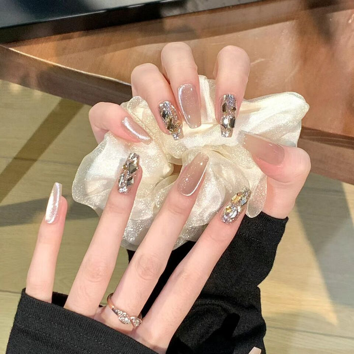Premium Glittering Press-On Nail Extensions Kalsten