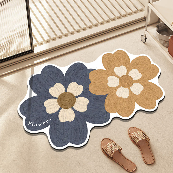 Artistic Floral Decorative Mat