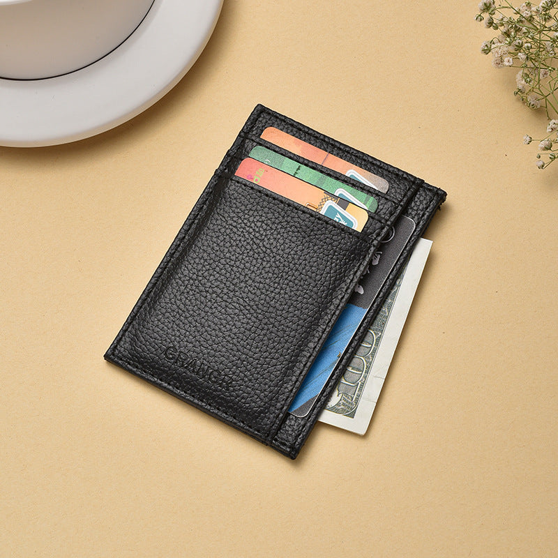 Premium Textured Leather Card Holder Kalsten