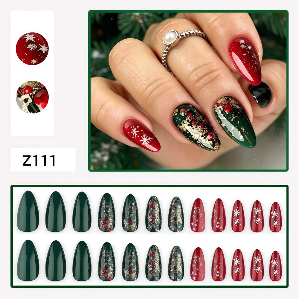 Artificial nails in festive Christmas design Kalsten 1787298787