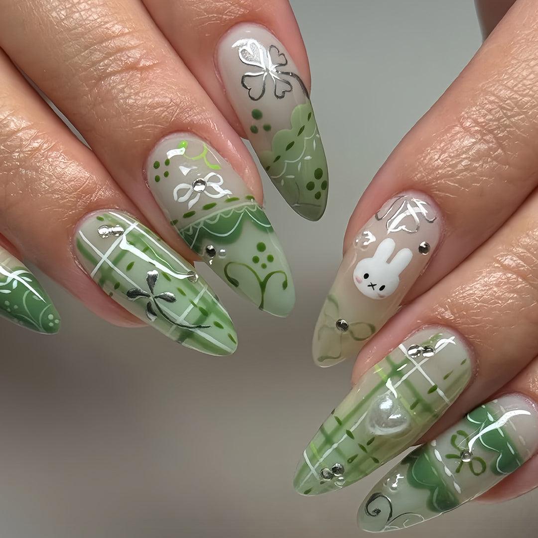 Decorative 3D Themed Press-On Nails Kalsten