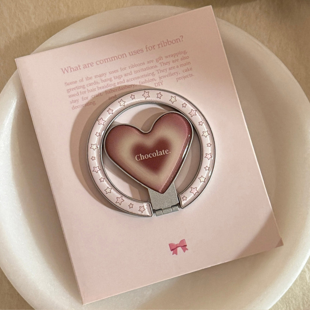 Heart-shaped hand mirror with star design Kalsten