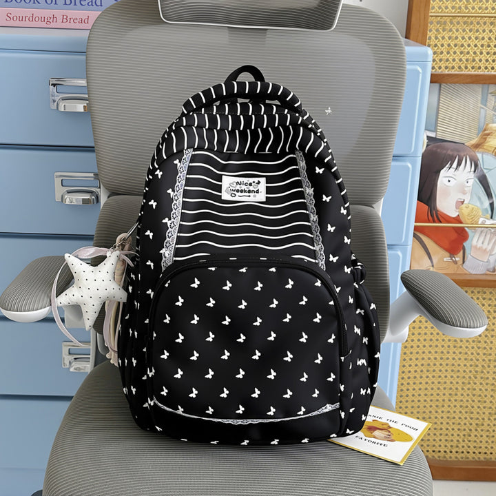 Stylish Patterned School Backpack
