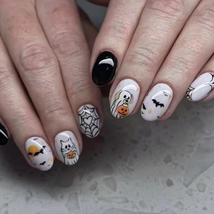Artistic Halloween-Themed Press-On Nail Collection Kalsten