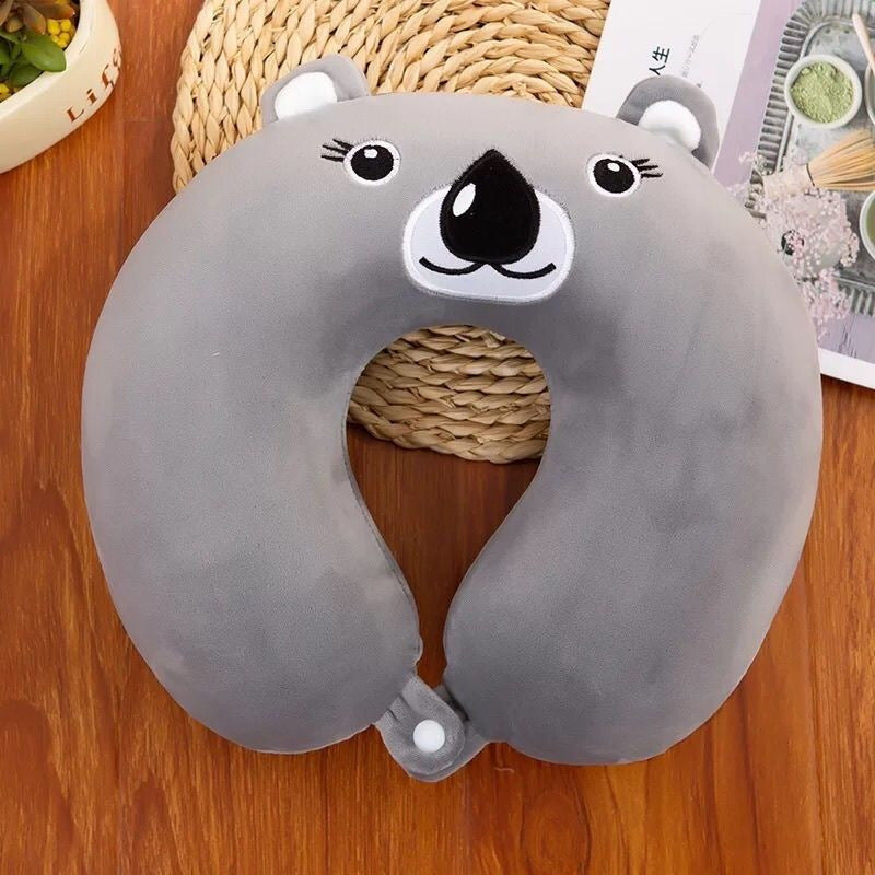 Unisex Neck Support Pillow with Cute Animal Design Kalsten