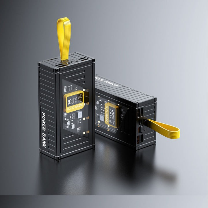 Portable power bank with integrated digital charging status display and fast charging function Kalsten