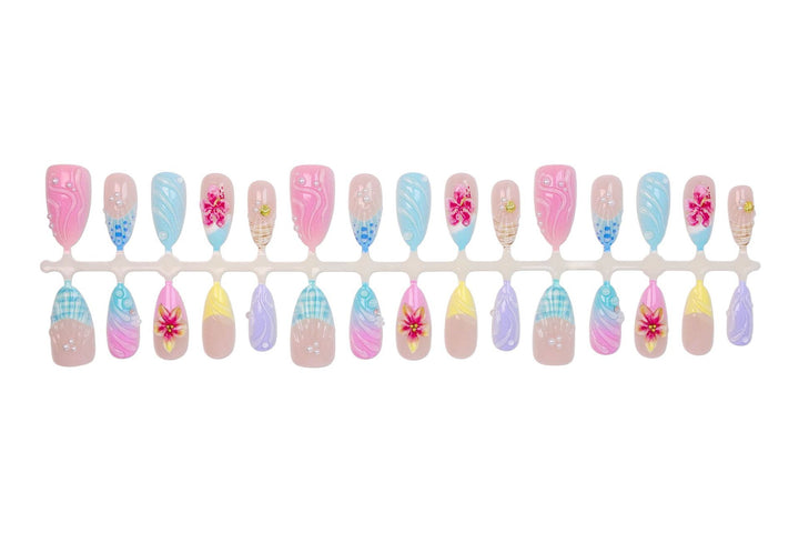 Nail art set with maritime motifs and unique designs Kalsten