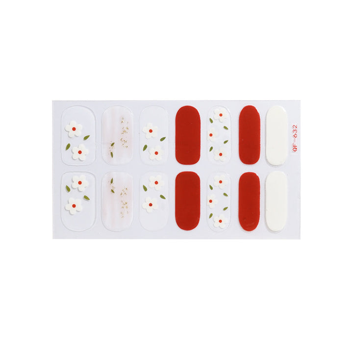Artificial nail design with heart motif Kalsten