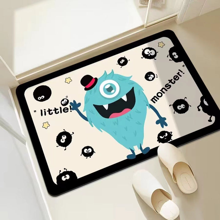 Playful Monster-Themed Bath Mat Kalsten
