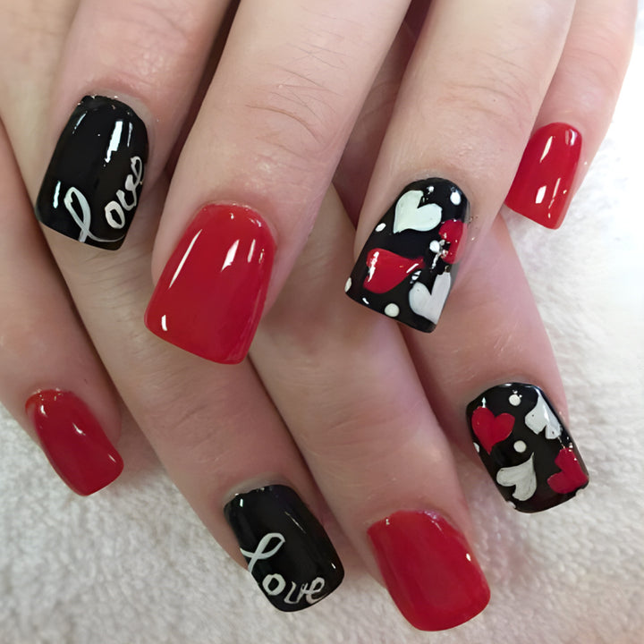 Love-Themed Press-On Nail Art Kit Kalsten