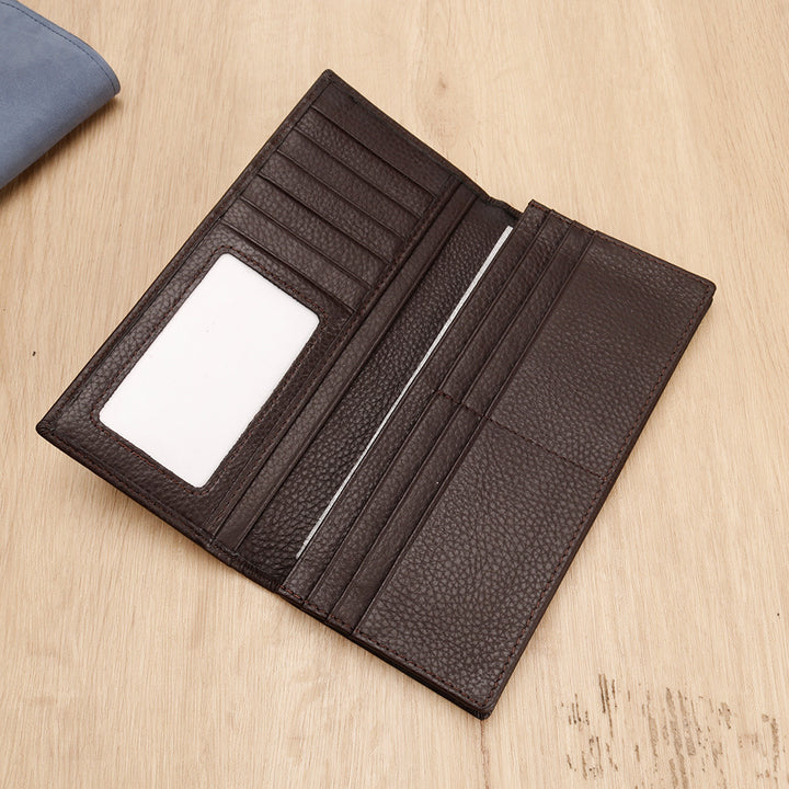 Textured Leather Long Wallet kalsten