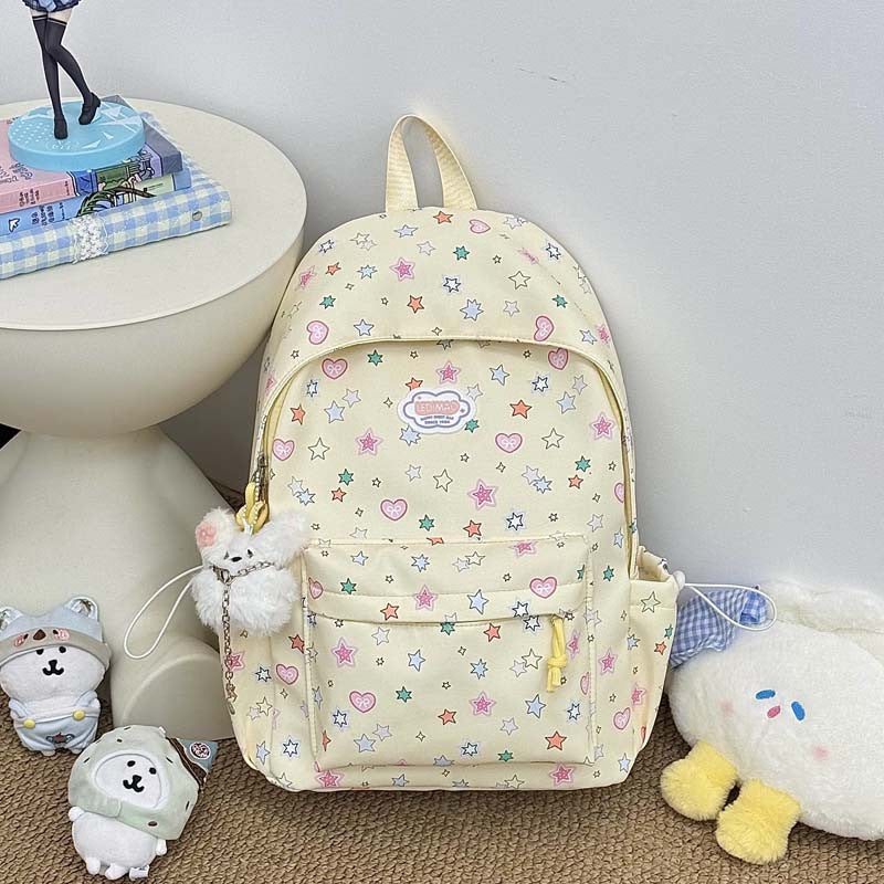 Fun Star-Patterned School Backpack