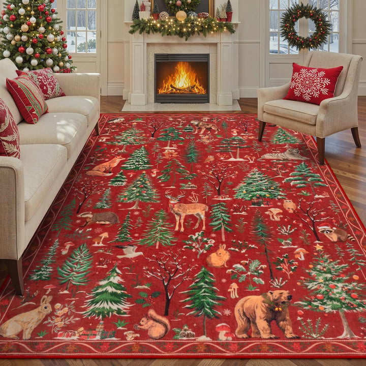 Nature-Inspired Decorative Area Rug