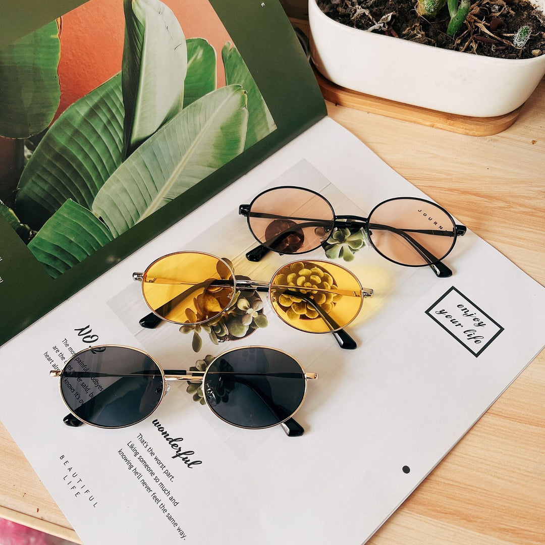 Retro Oval Frame Sunglasses Kalsten