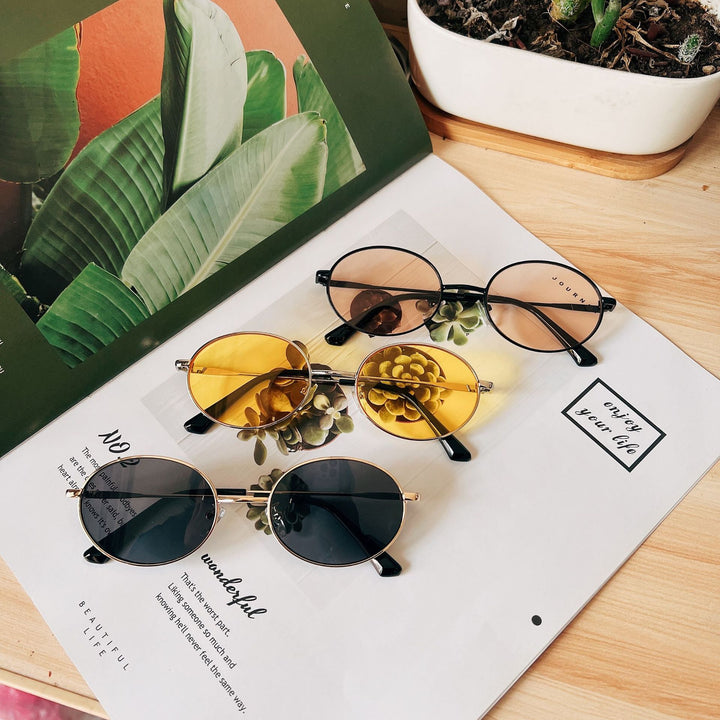 Retro Oval Frame Sunglasses Kalsten