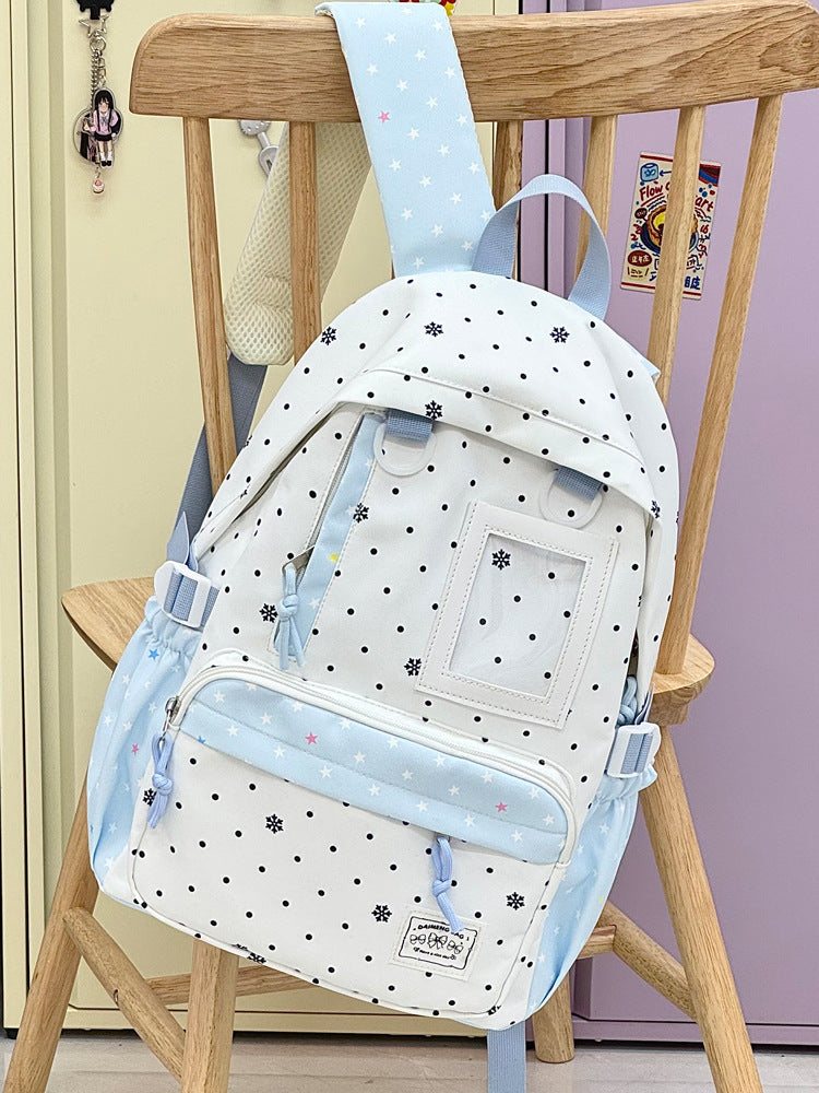 Casual Snowflake Print Backpack Kalsten