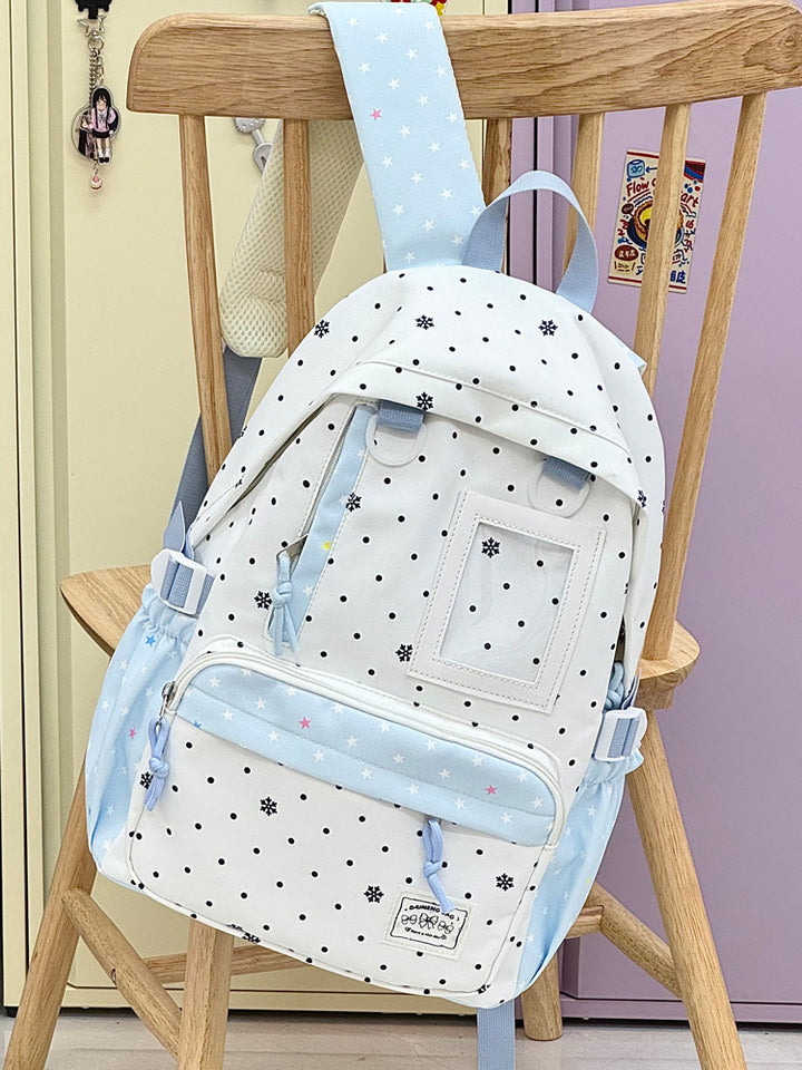 Casual Snowflake Print Backpack Kalsten