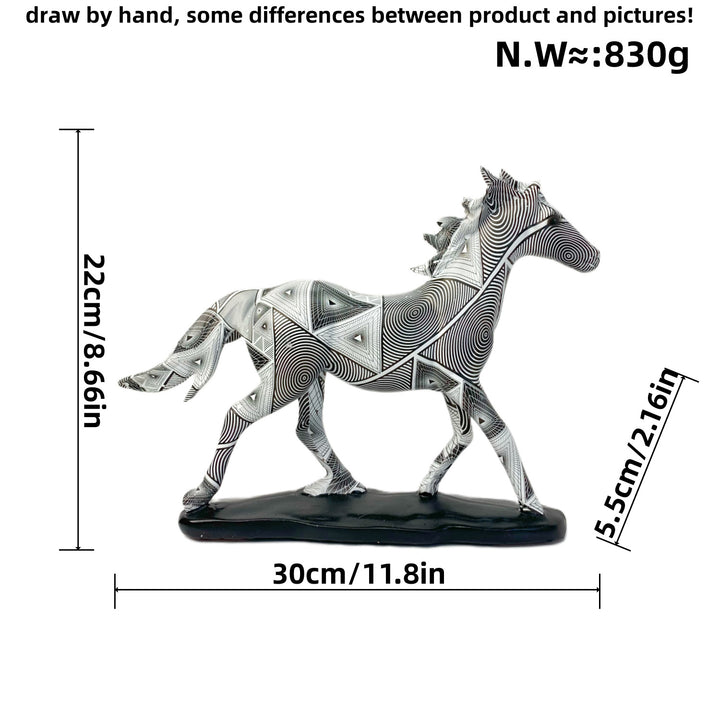 Artful Running Horse Sculpture Kalsten