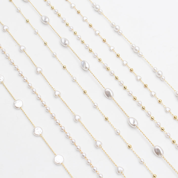 Pearl-Accented Eyewear Chain Kalsten