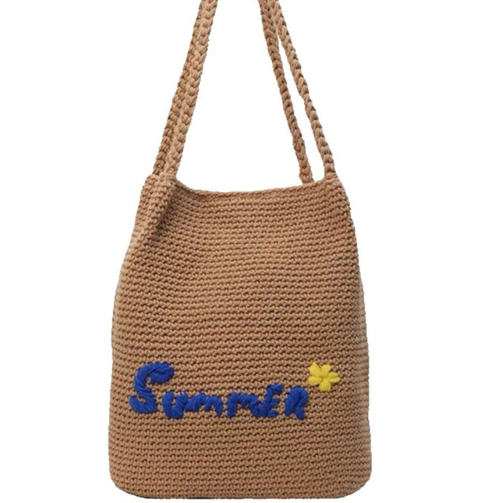 Handcrafted cotton bag with cheerful summer motif Kalsten