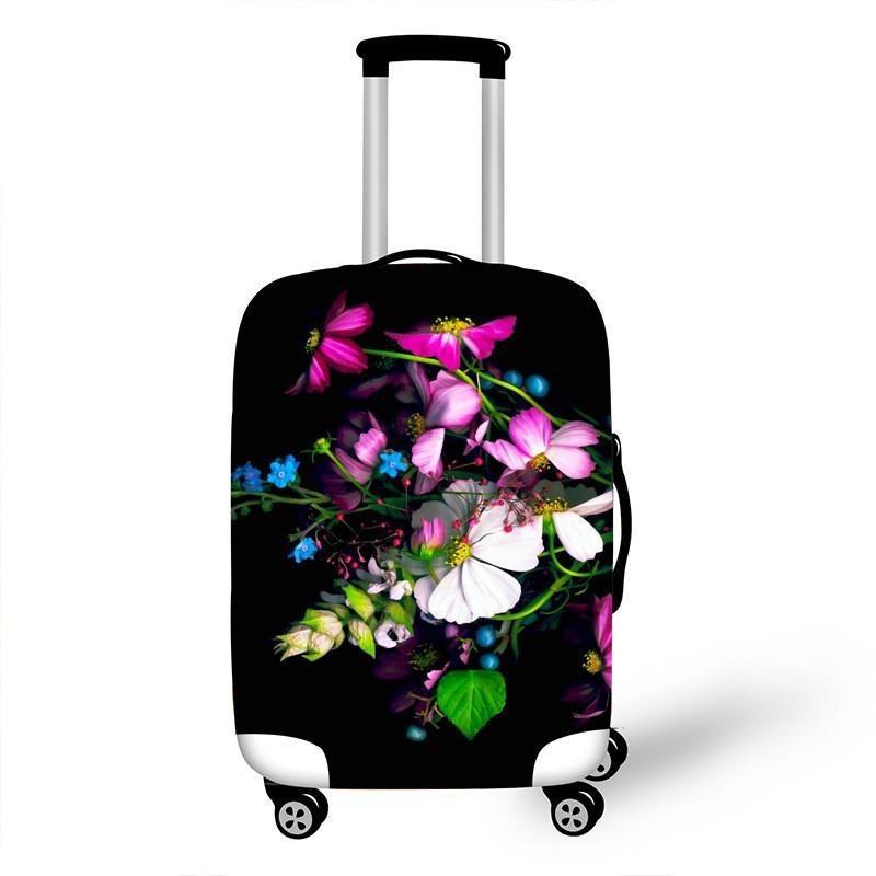 Women's hardshell travel suitcase with floral design Kalsten