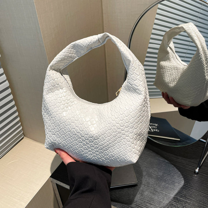 Textured Faux Leather Hobo Bag Kalsten
