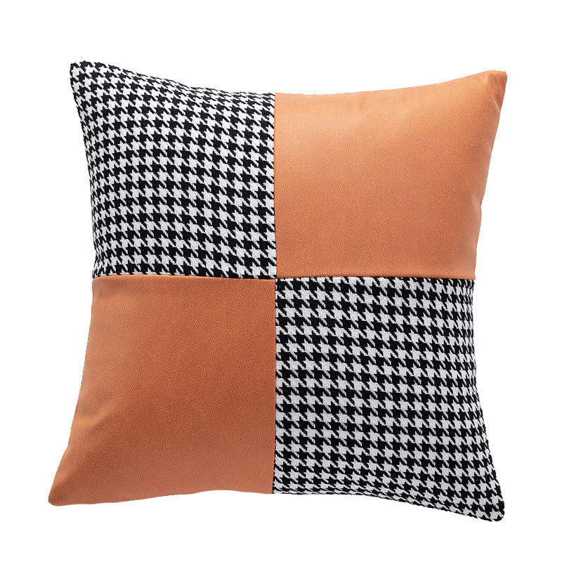 Contemporary Patchwork Accent Cushion