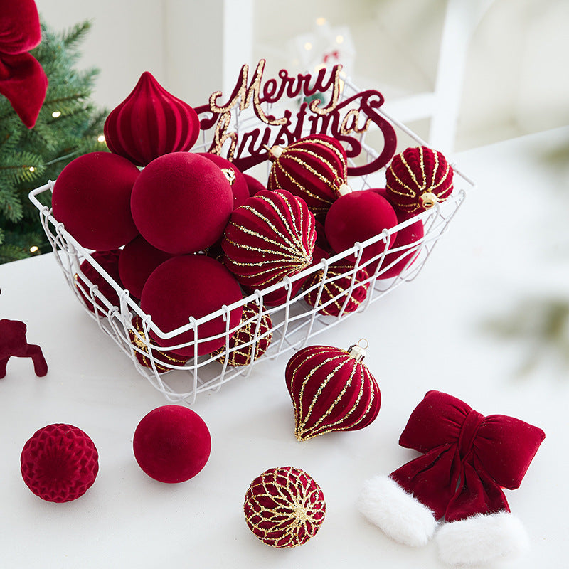Decorative Chocolate-Themed Christmas Baubles Set