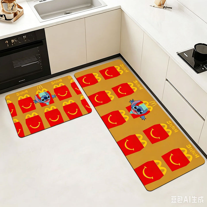 Animated Character Kitchen Mat Set