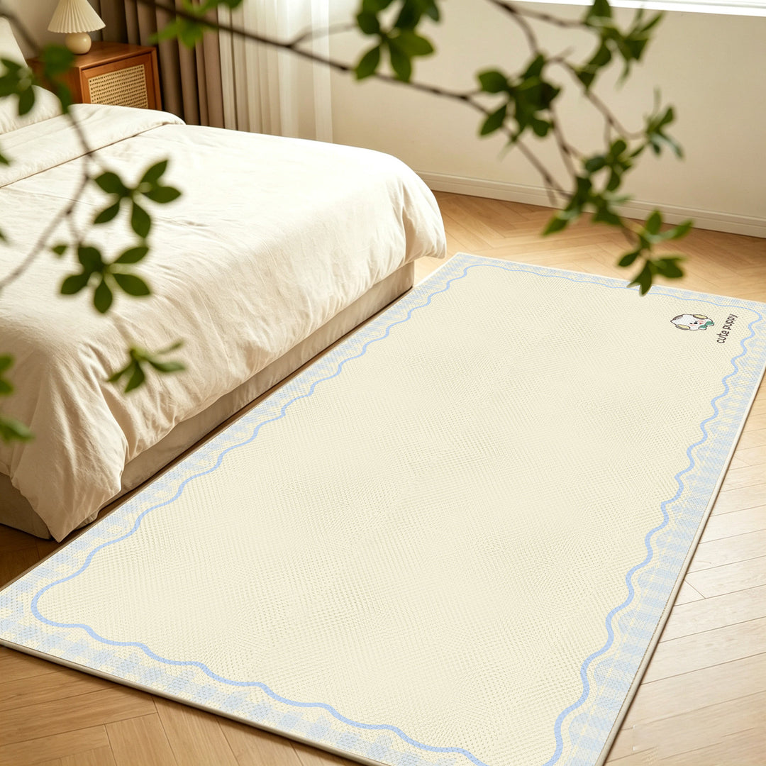 Welcome Mat with Playful Polka Dot Design