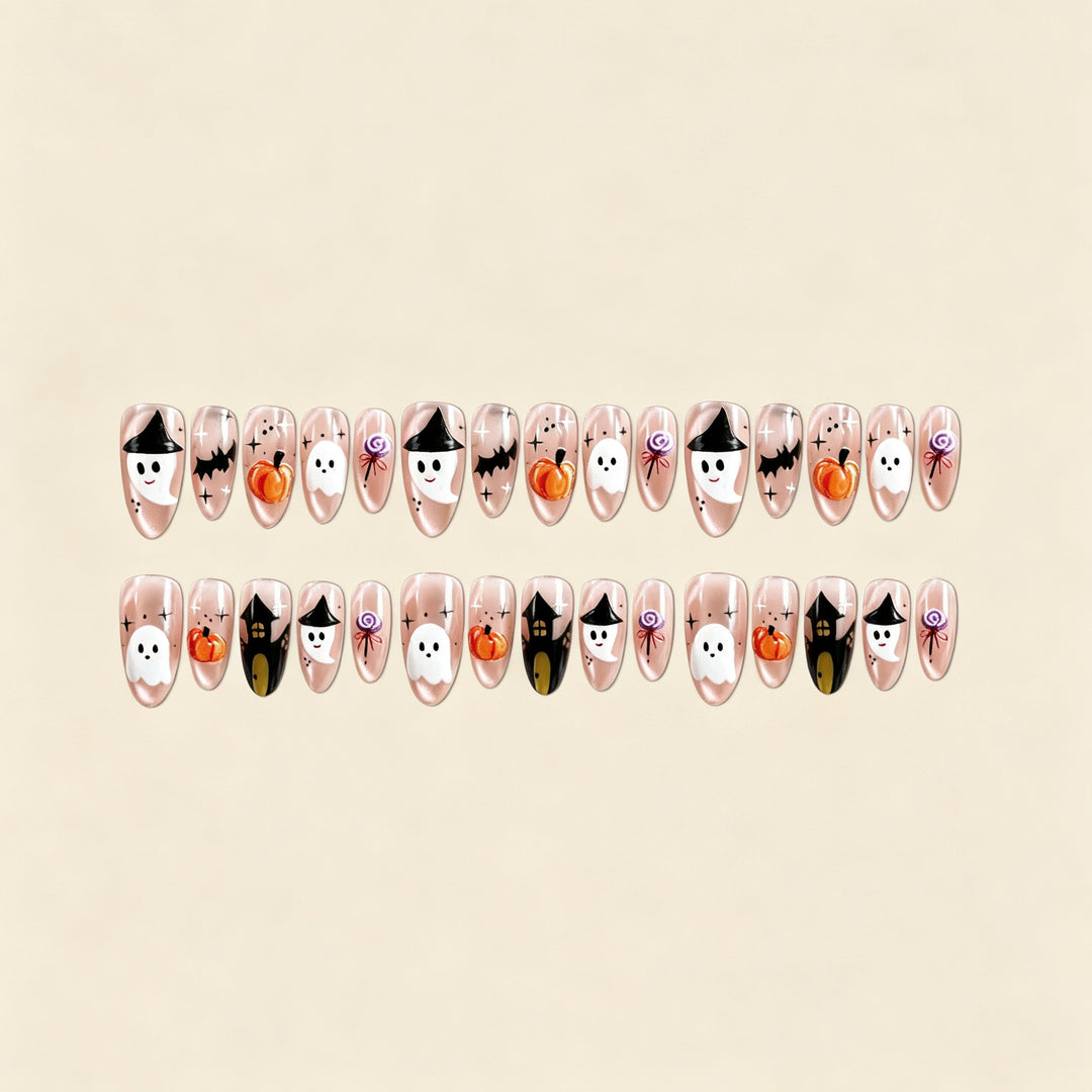 Halloween-Themed Press-On Nail Art Set Kalsten 1788495618
