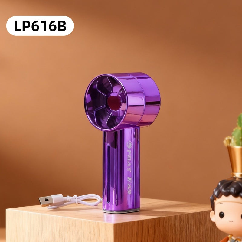 Women's portable spray fan with USB connection and ergonomic handle Kalsten