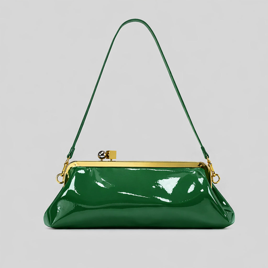 Elegant Patent Leather Evening Handbag